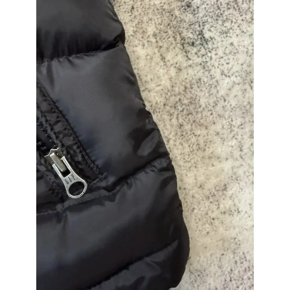 Gap Kids Navy Black Puffer Vest Zip Up Jacket Winter Warm Fall Sz XS/4-5